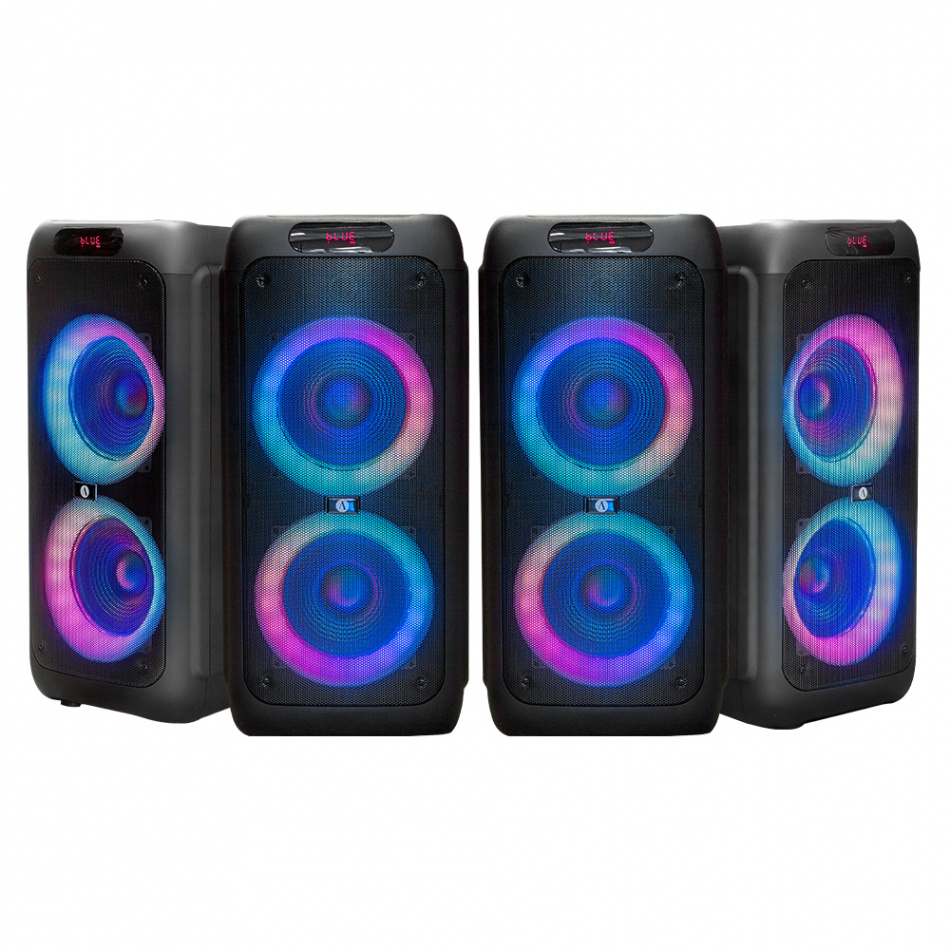 Arcsound HAZE (gen.2), portabel partyhögtalare med trådlös mikrofon & Bluetooth, 4-PACK