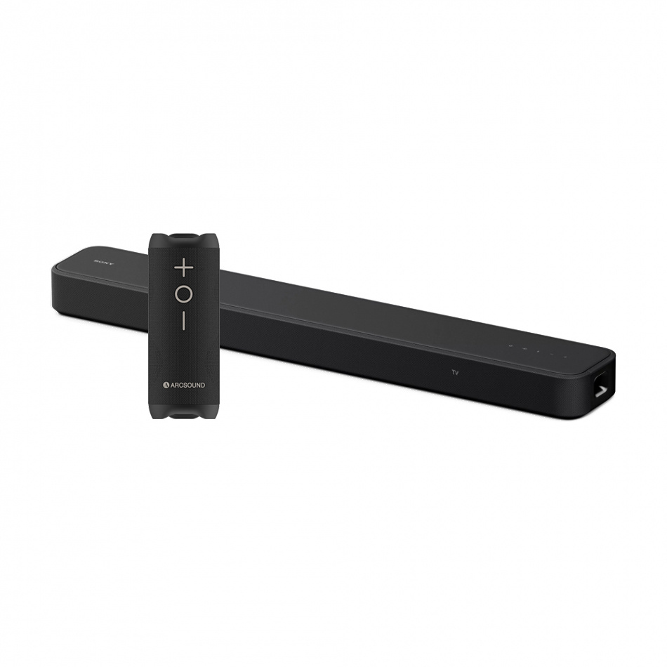 Sony HT-S2000 soundbar med Arcound Edge Bluetooth-högtalare