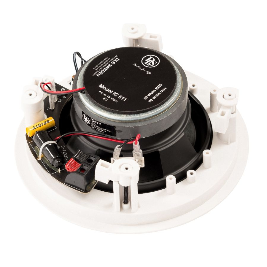 System One A50BT med SC4B & 2 par DLS IC611 Inbyggnadshögtalare