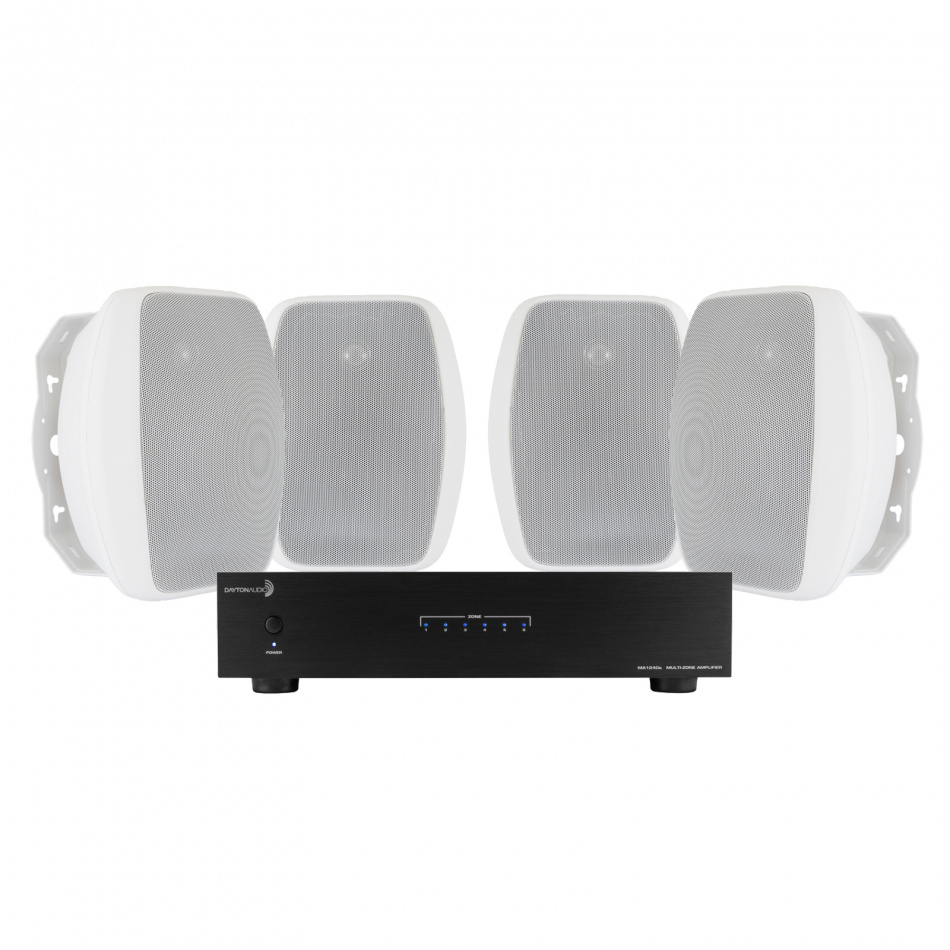 Dayton Audio MA1240 och 2 par System One OD570 Utomhushögtalare