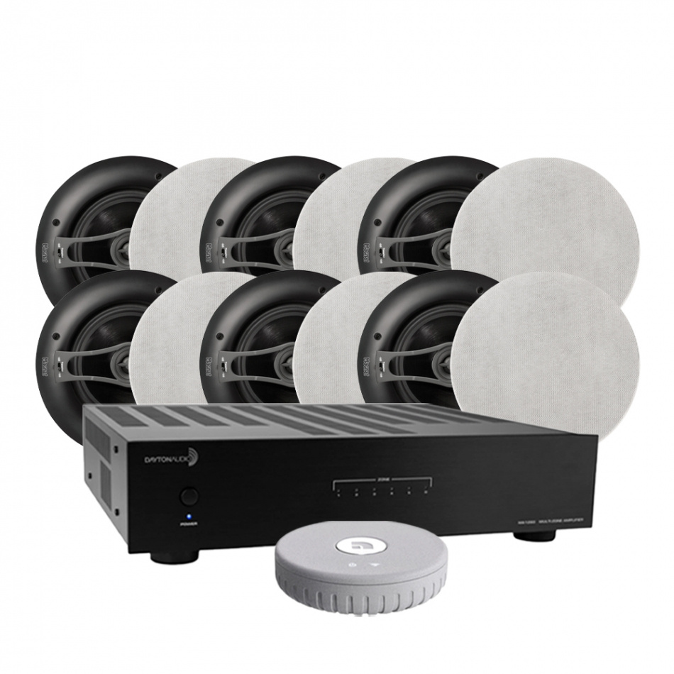 Dayton Audio MA1260, 1 st Audio Pro Link-1 & 6 par Magnat ICQ82 för hemmet eller kontoret