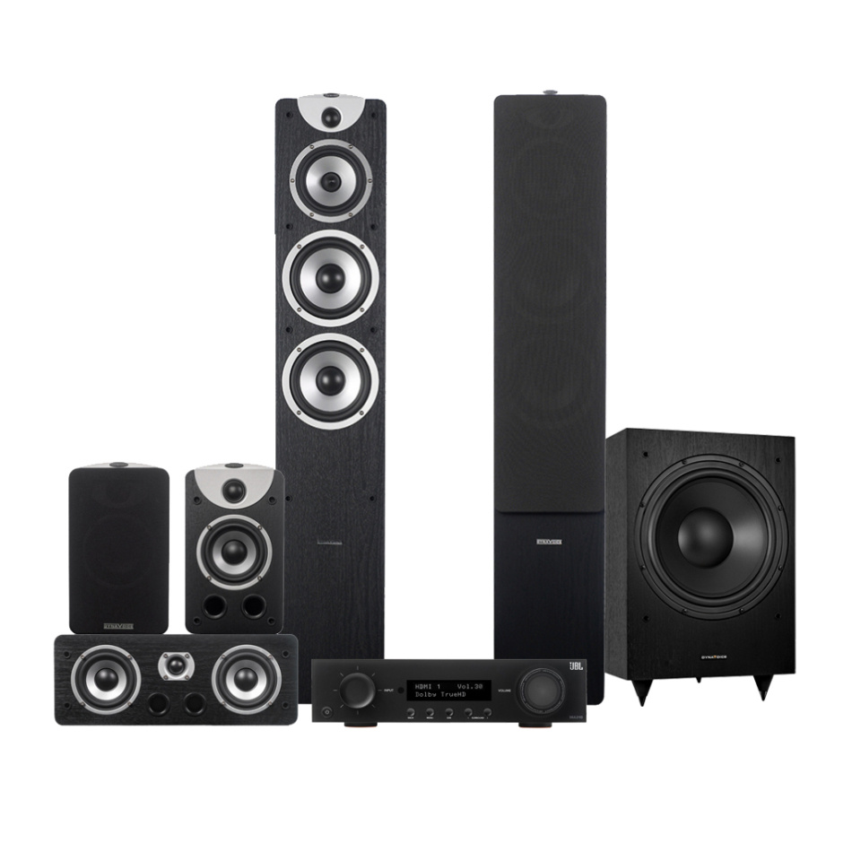 JBL MA310 & Dynavoice Magic F-7 EX v3 Hemmabiopaket 5.1