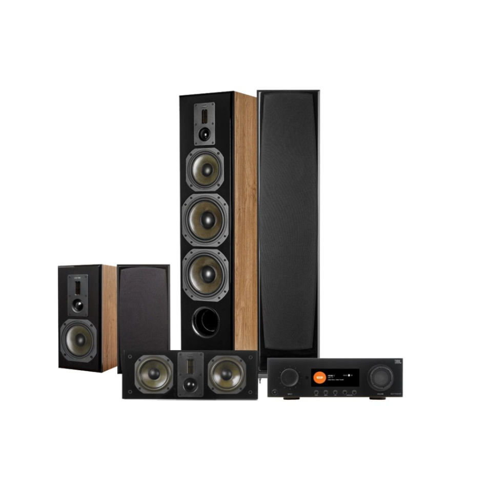 JBL MA7100HP & Dynavoice Definition DF-8 MKII Ek Hemmabiopaket 5.0