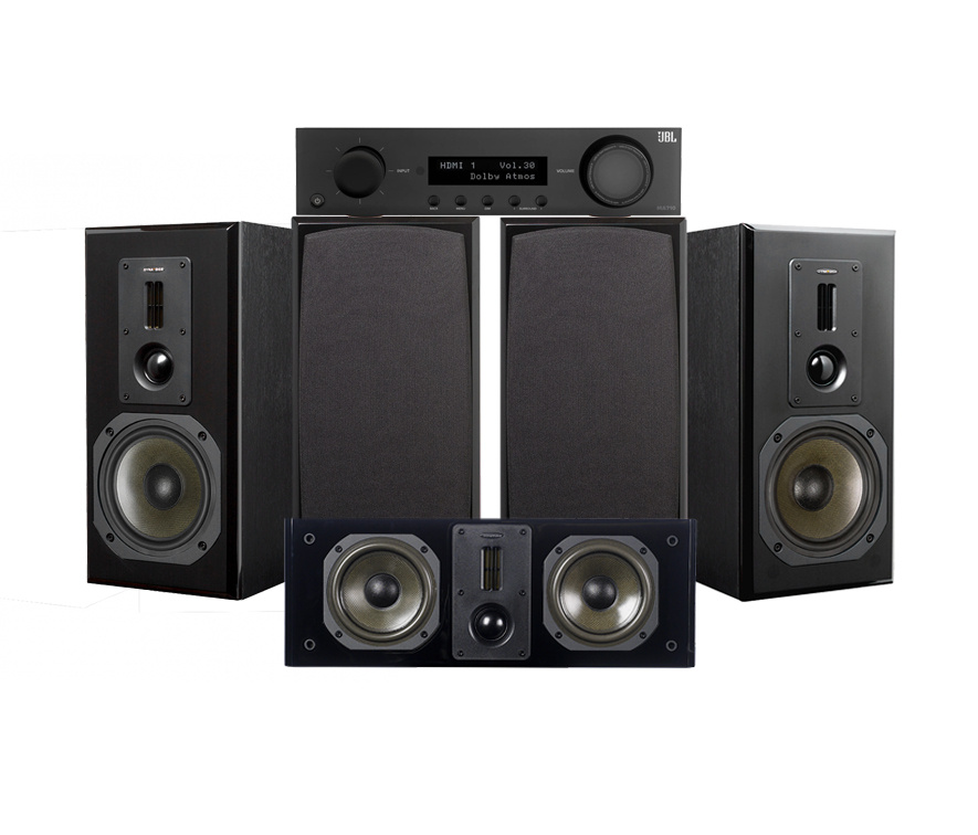 JBL MA710 & Dynavoice Definition DM-6 MKII Hemmabiopaket 5.0