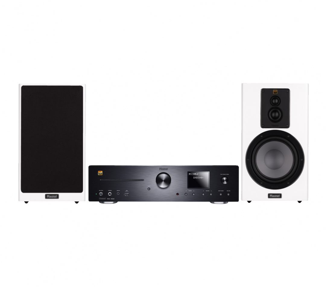 Magnat MC400 & Signature S603 Vita Stereopaket Stativhögtalare