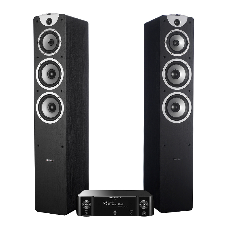 Marantz M-CR511 & Dynavoice Magic F-7 EX v3 Svarta, stereopaket