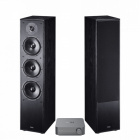 Wiim Amp & Magnat MS70 Svarta Stereopaket Golvhögtalare Wiim Amp & Magnat MS70 Svarta Stereopaket Golvhögtalare