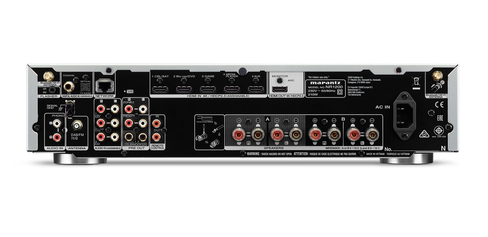 Marantz NR1200 & Klipsch R-28F med Dynavoice CSB-V12 Stereopaket 2.1