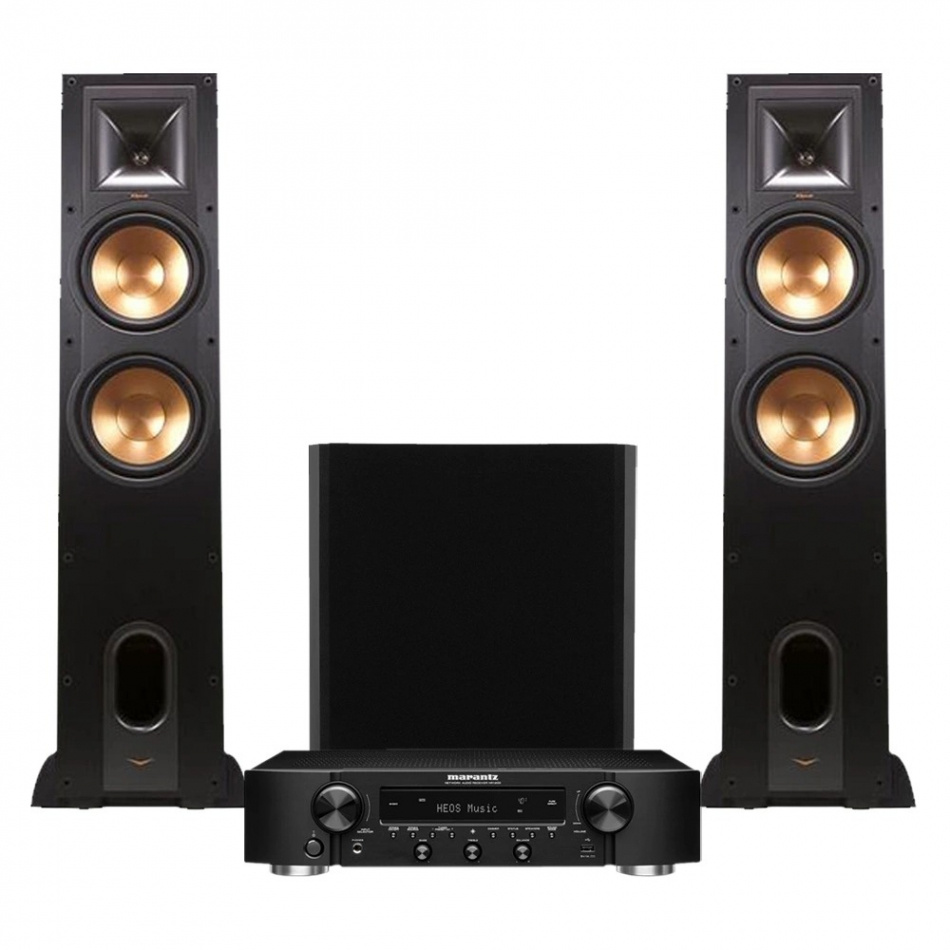 Marantz NR1200 & Klipsch R-28F med W120 Stereopaket 2.1