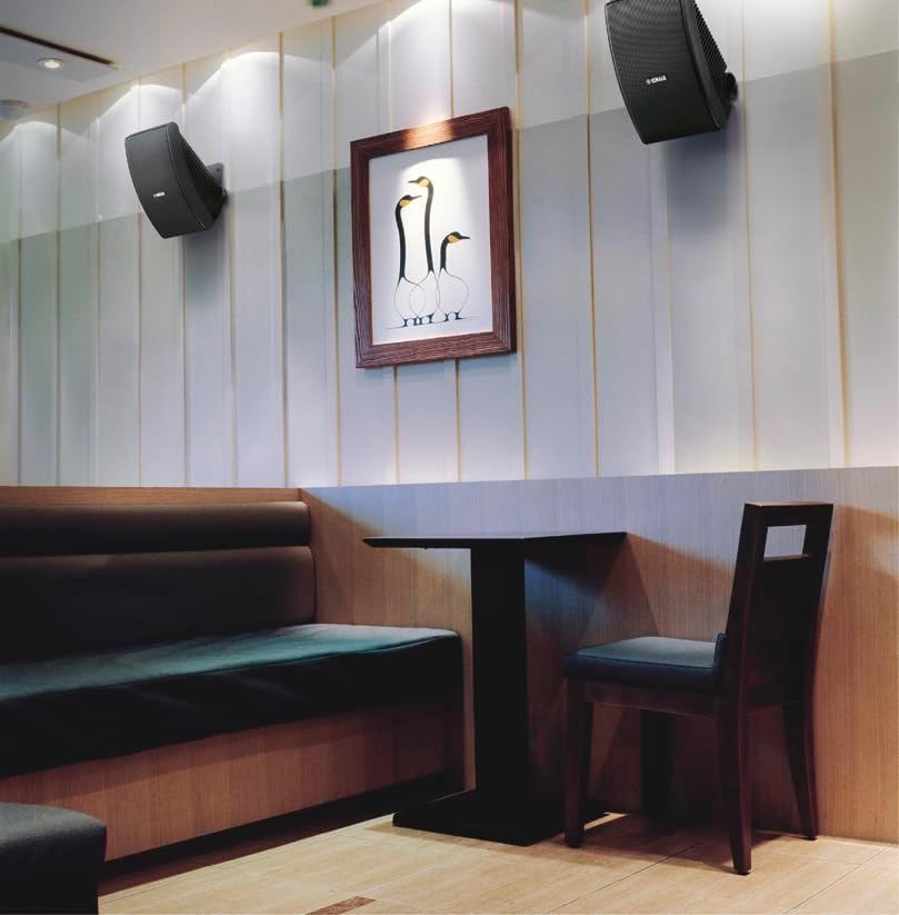 System One A50BT & Yamaha NS-AW592 Svarta Utomhushögtalare Stereopaket