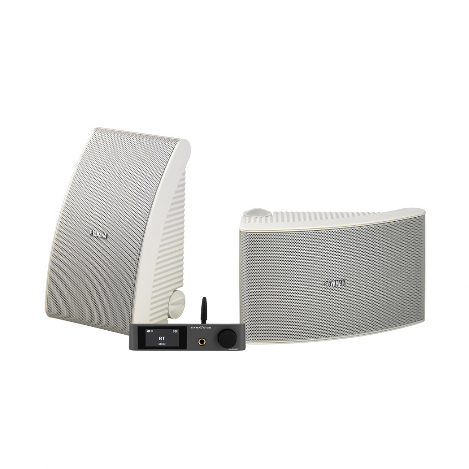 Dynavoice CA802BT & Yamaha NS-AW592 Vita Utomhushögtalare Stereopaket