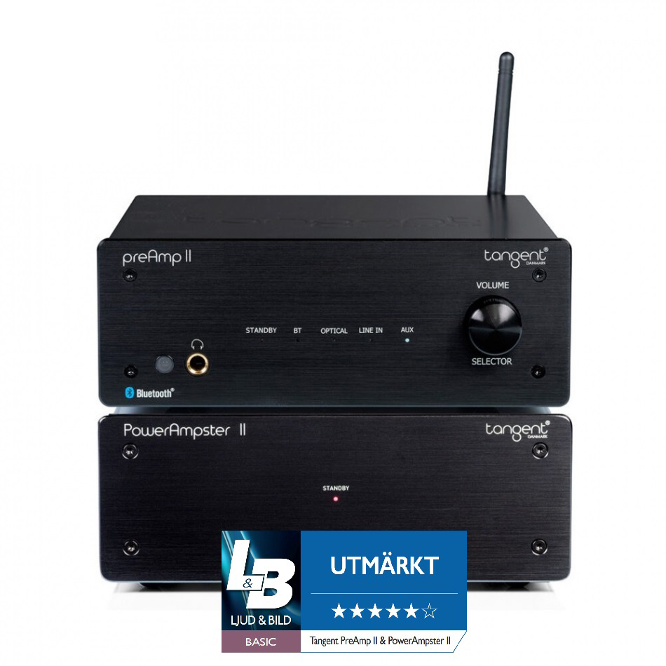 Tangent PreAmp II & PowerAmpster II, stereopaket i kompakt format
