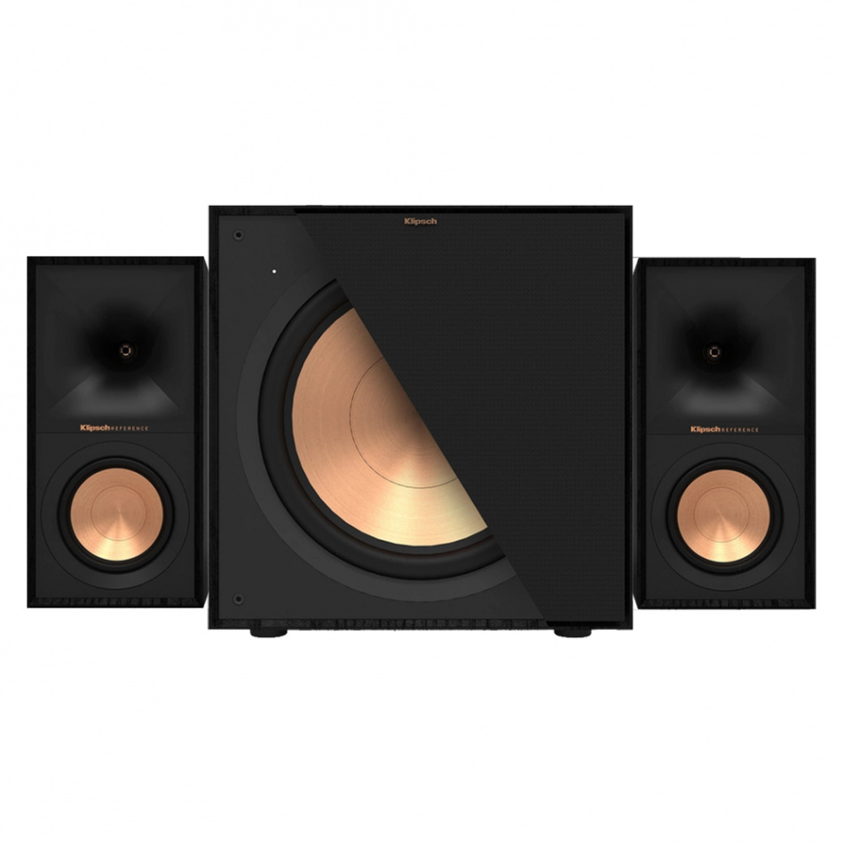 Klipsch R-50M & Klipsch R-121SW Högtalarpaket Stereo 2.1