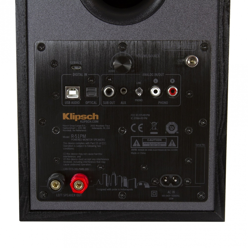 Klipsch R-51PM & Klipsch R12-SW Högtalarpaket 2.1, svart