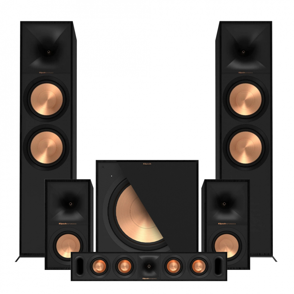 Klipsch Reference R-800F Högtalarpaket Hemmabio 5.1 Svart