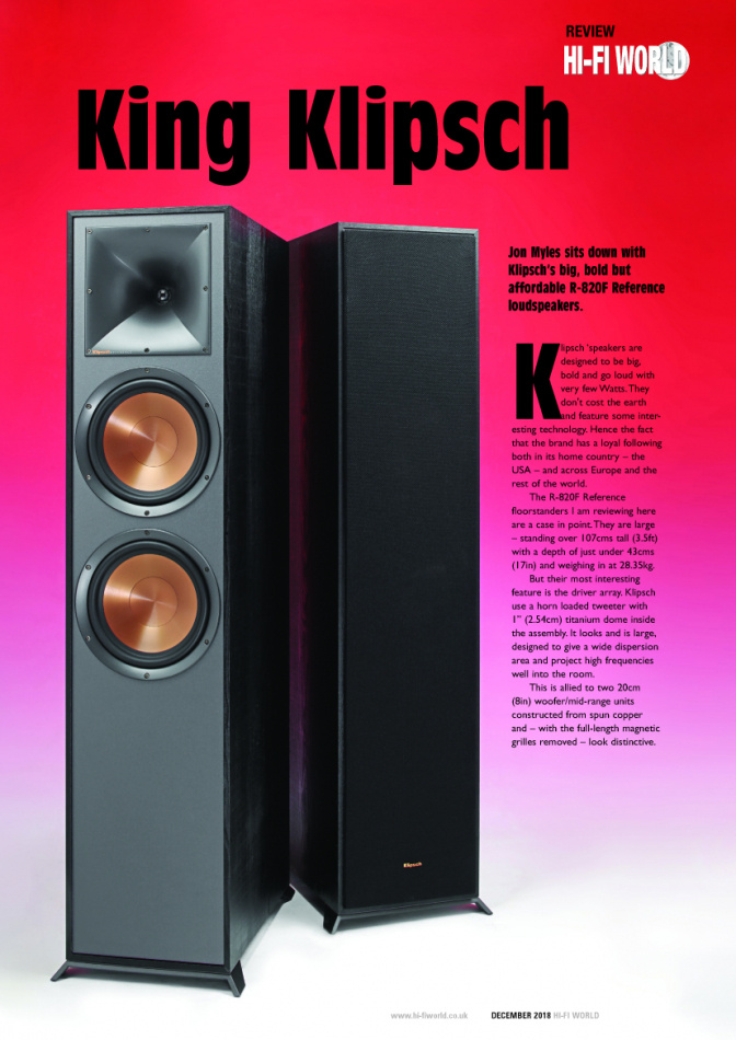 Klipsch R-820F & Klipsch R-121SW Högtalarpaket Stereo 2.1