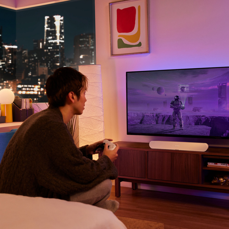 Sonos Ray & Sub Mini Soundbar 2.1 med AirPlay & röststyrning, vitt