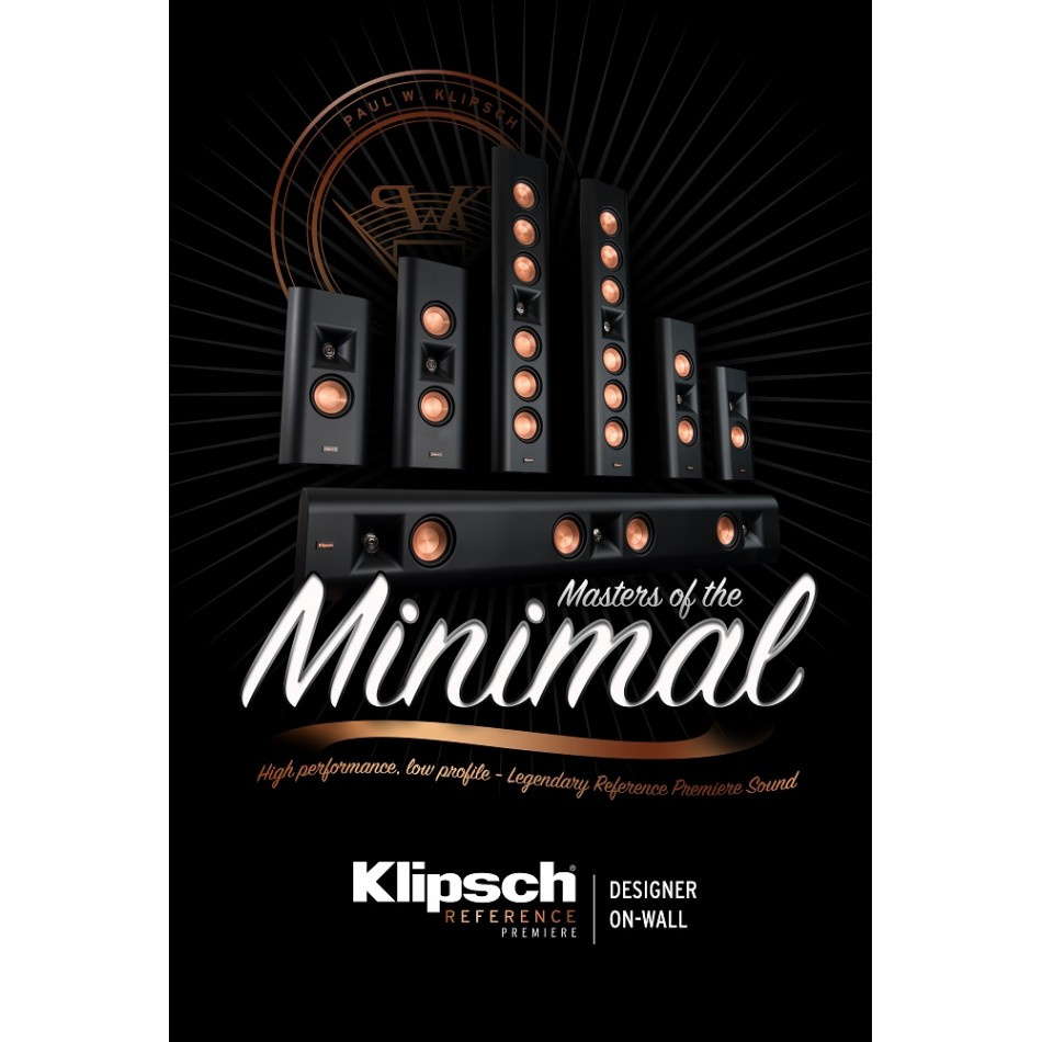 Klipsch RP-140D vägghögtalare, stereopar