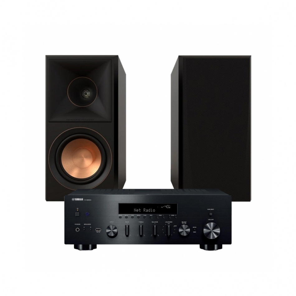 Yamaha R-N600A & Klipsch RP-500M II Stereopaket