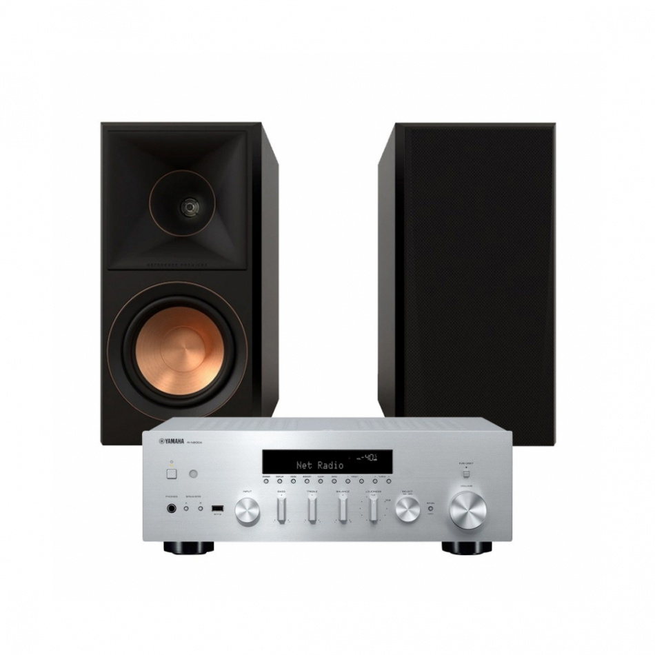 Yamaha R-N600A & Klipsch RP-500M II Stereopaket