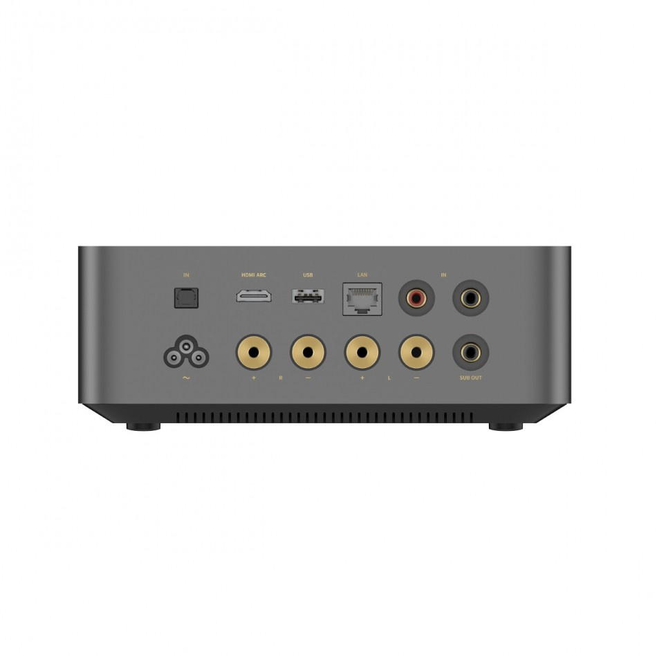 Wiim Amp Ultra & Klipsch RSM-800 Vita Utomhushögtalare Stereopaket