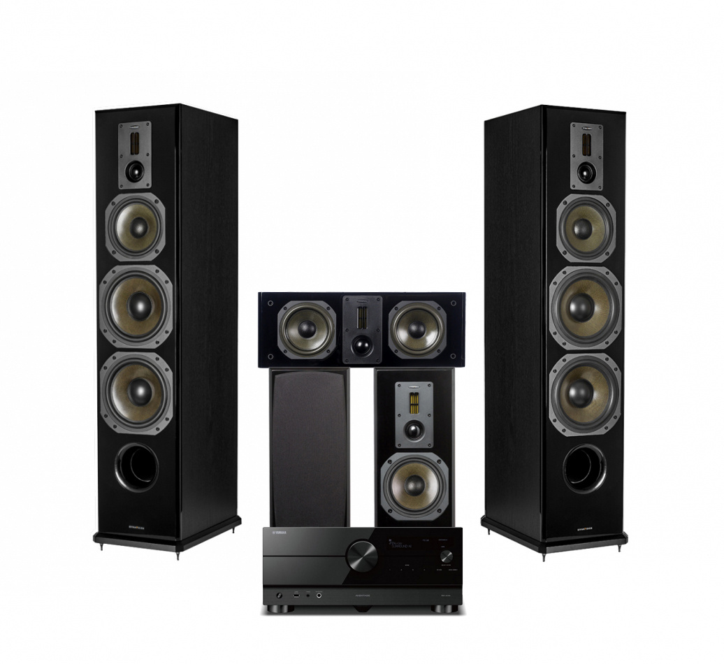 Yamaha RX-A4A & Dynavoice Definition DF-8 MKII Svart Hemmabiopaket 5.0