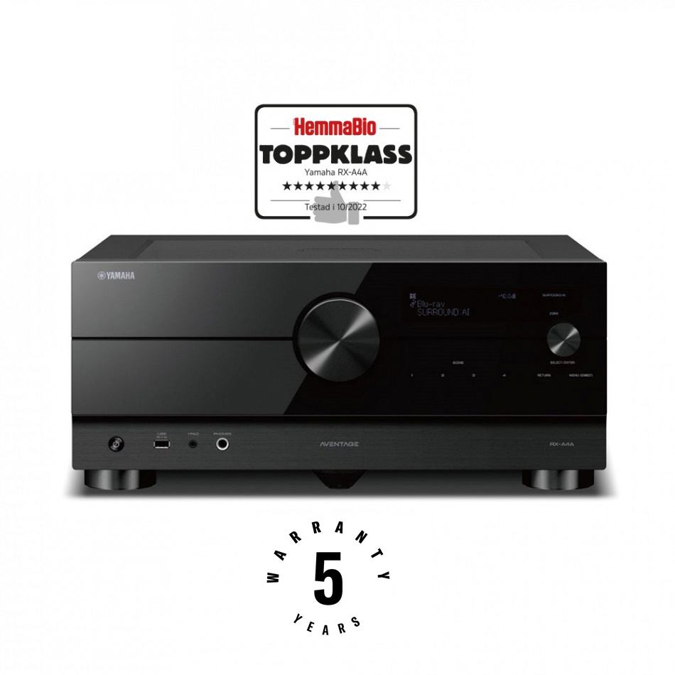 Yamaha RX-A4A & Dynavoice Definition DF-8 MKII Svart Hemmabiopaket 5.0
