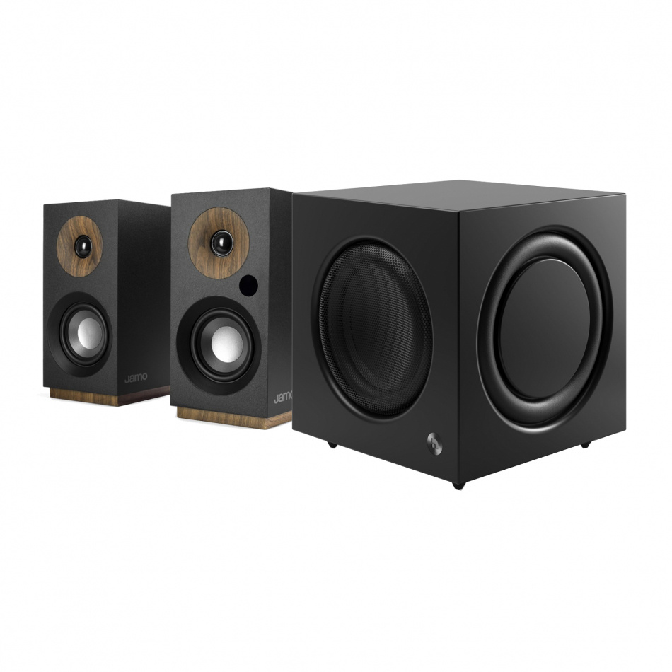 Jamo Studio-8 S801PM & Audio Pro SW-10 Aktivt Högtalarpaket 2.1 Svart