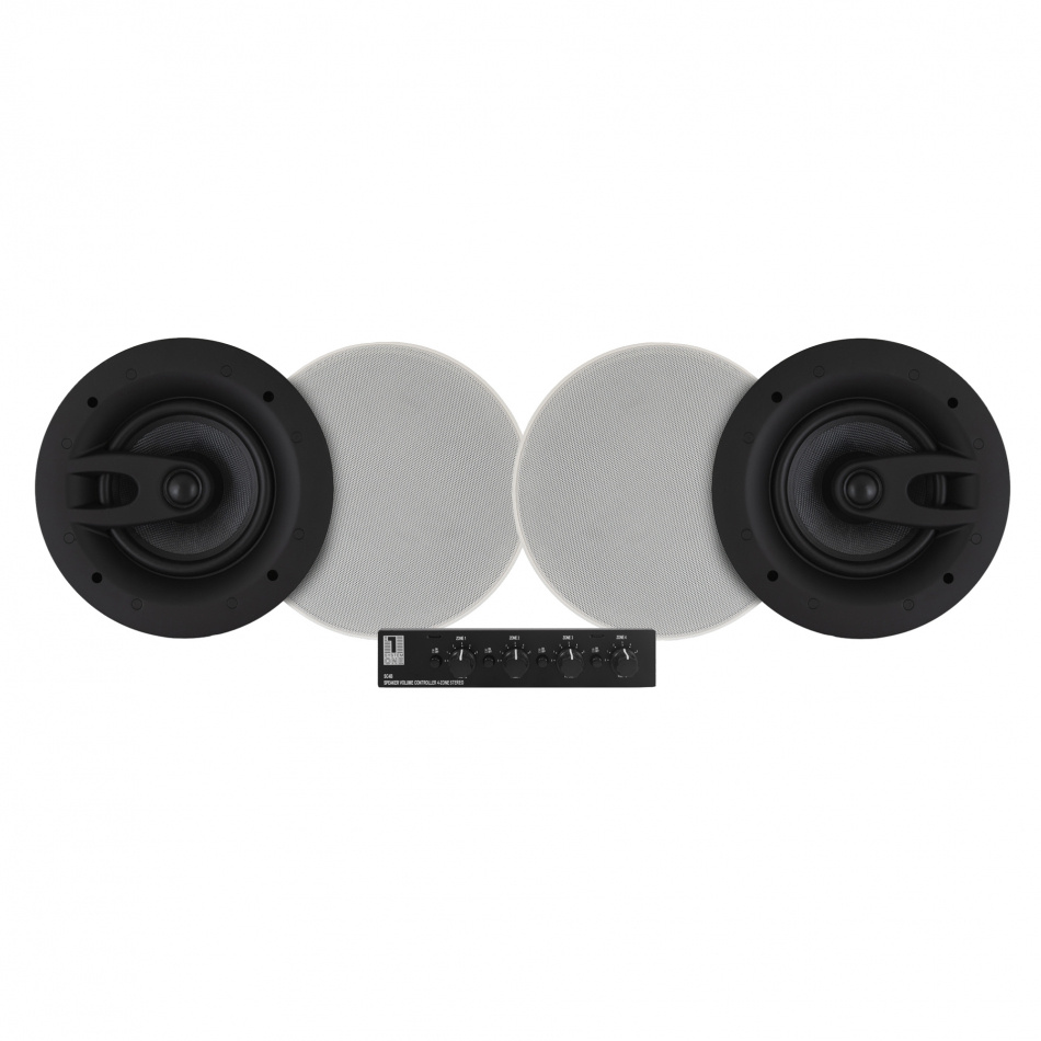 System One SC4B Högtalarväxel & 2 par System One IC670 Inbyggnadshögtalare