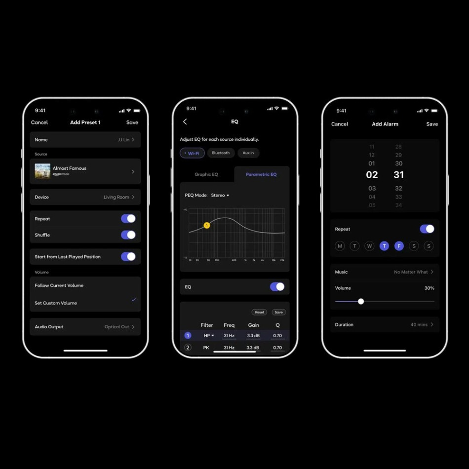 WiiM Sound Lite streaminghögtalare med AI RoomFit, vitt 2-PACK