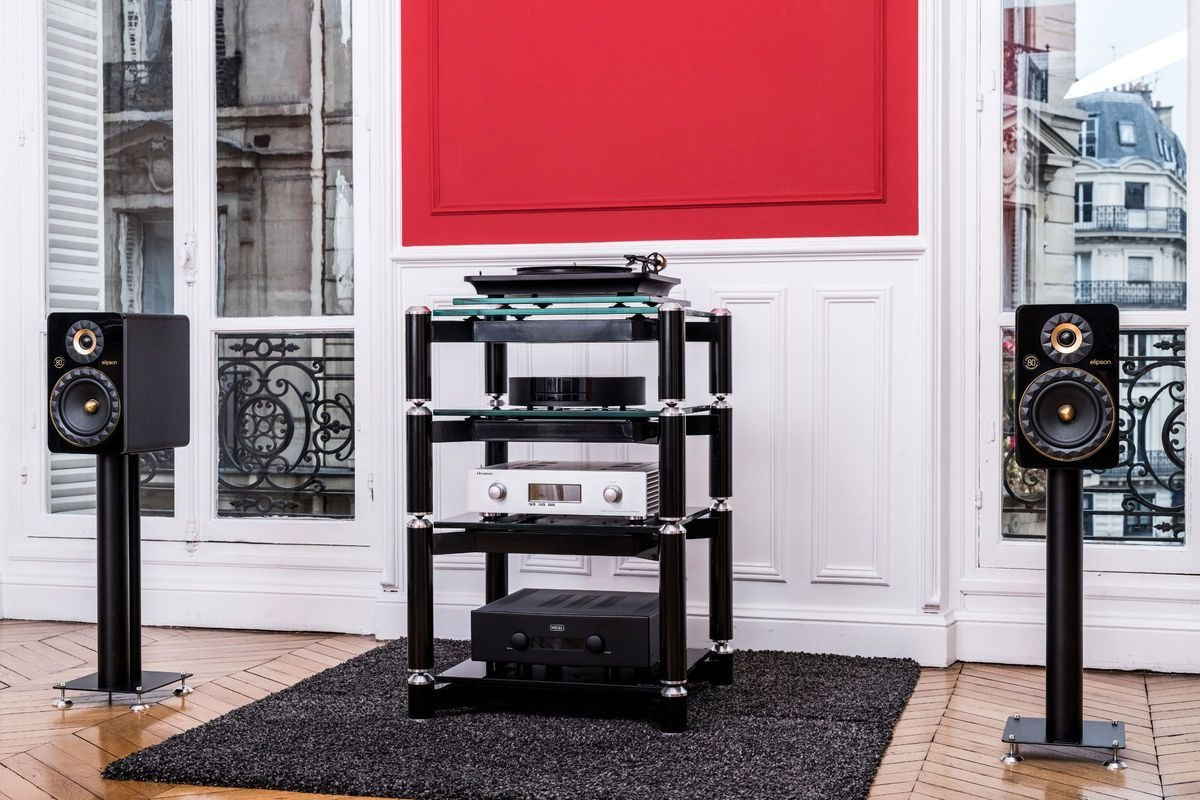 Norstone Spider 4 Hifi-rack, svart