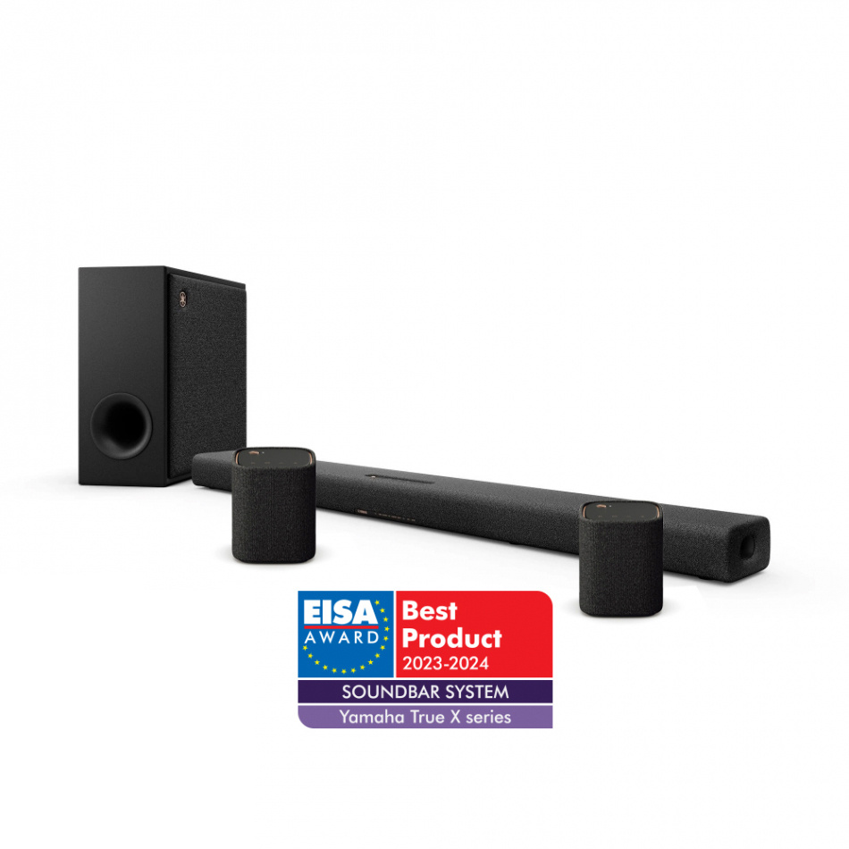 Yamaha True X Bar 50A Dolby Atmos Soundbar Hemmabiosystem, grafitgrå