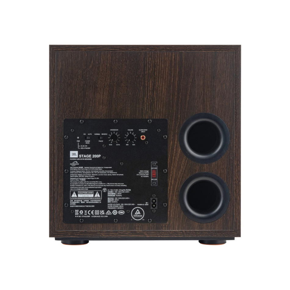 JBL Stage 240B med Stage 200P Högtalarpaket 2.1 Espresso