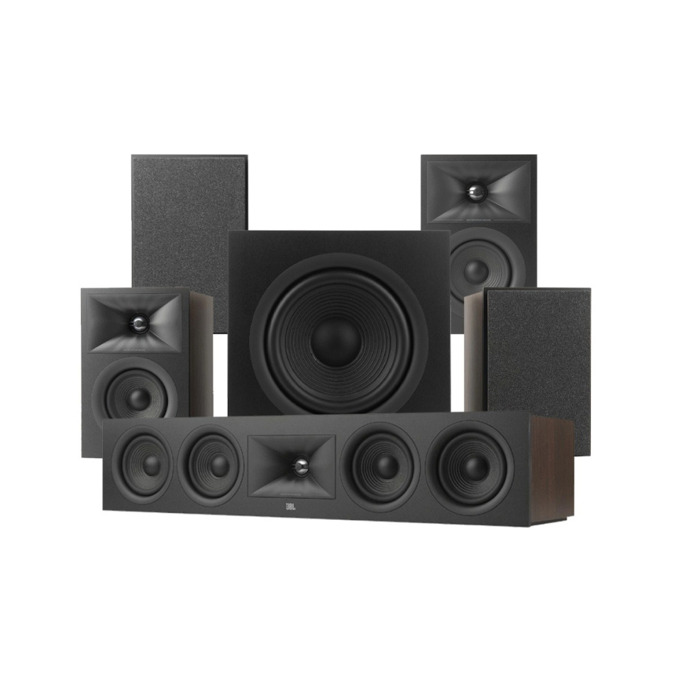 JBL Stage 240B Högtalarpaket Hemmabio 5.1 Espresso