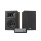 WiiM Amp Pro & JBL Stage 250B Espresso Stereosystem med streaming WiiM Amp Pro & JBL Stage 250B Espresso Stereosystem med streaming