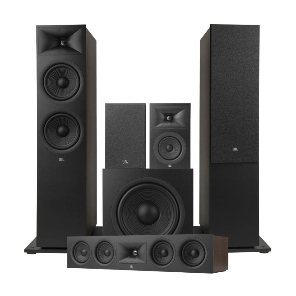 JBL Stage 280F Högtalarpaket Hemmabio 5.1 Espresso