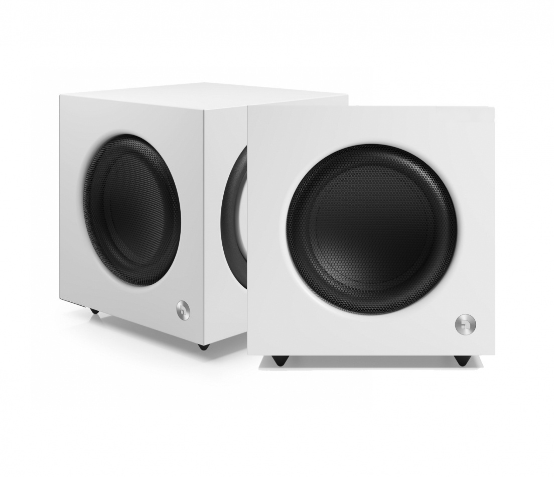 Audio Pro SW-10 aktiv subwoofer, vitt 2-PACK
