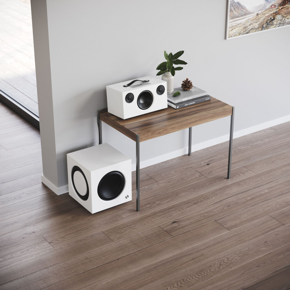 Audio Pro SW-10 aktiv subwoofer, vitt 2-PACK