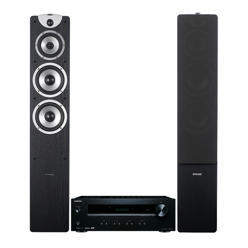 Onkyo TX-8220 & Dynavoice Magic F-7EX v3 Svarta Stereopaket