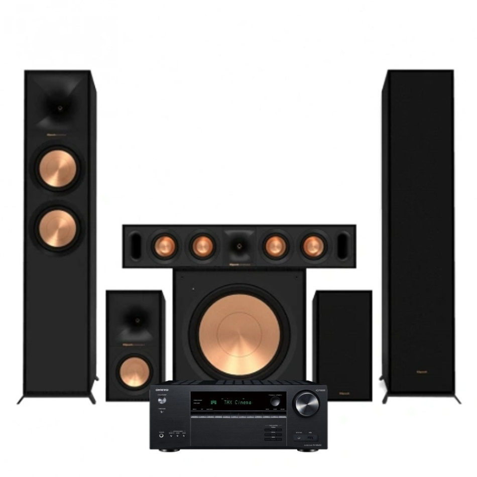 Onkyo TX-NR6100 & Klipsch Reference R-600F Hemmabiopaket 5.1