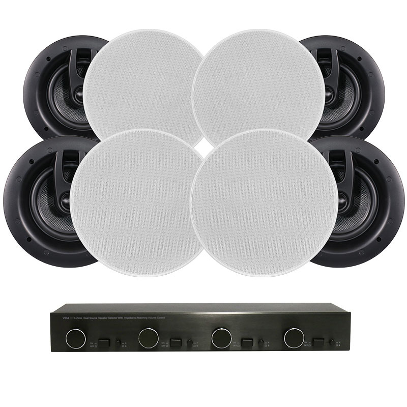 System One VSS4-högtalarväxel & System One IC670 Slim, 4 par