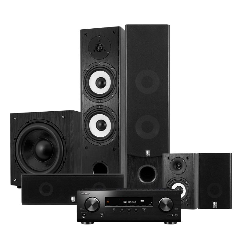 Pioneer VSX-534 & System One HCS-26B Högtalarpaket, 5.1