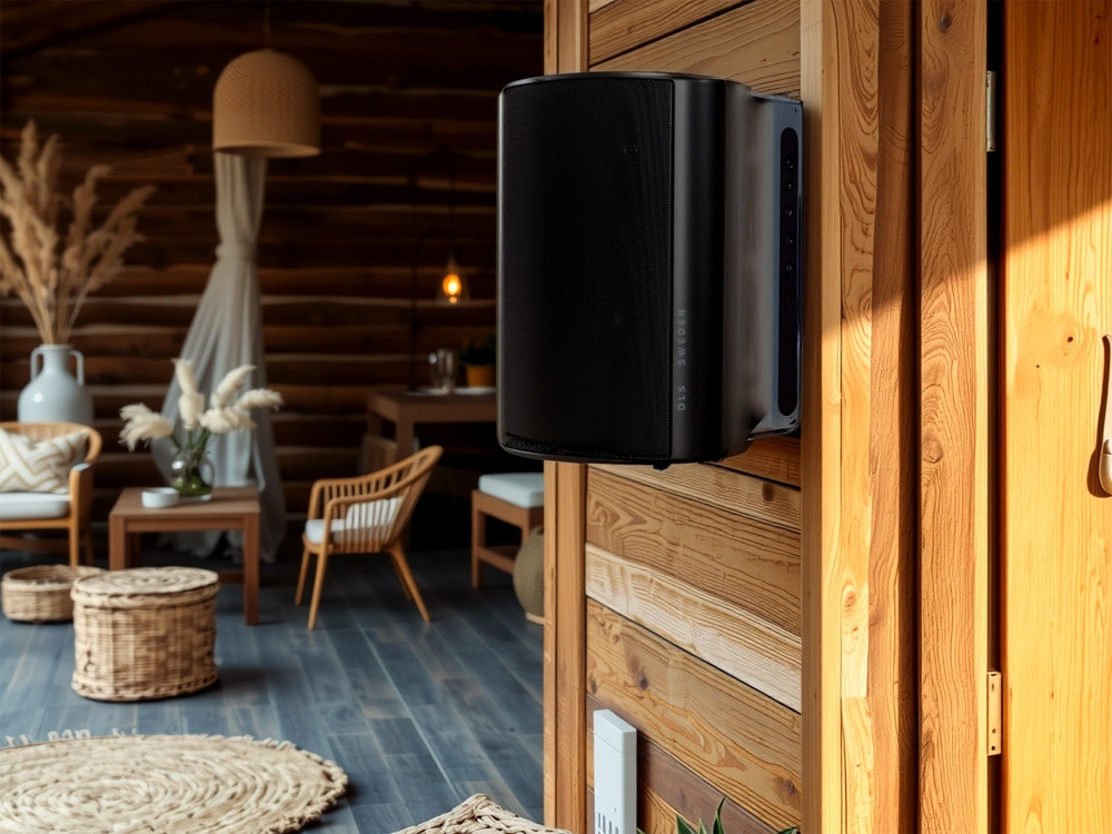 Dayton Audio WB40A & DLS MB5i Svarta Utomhushögtalare, 2-PACK