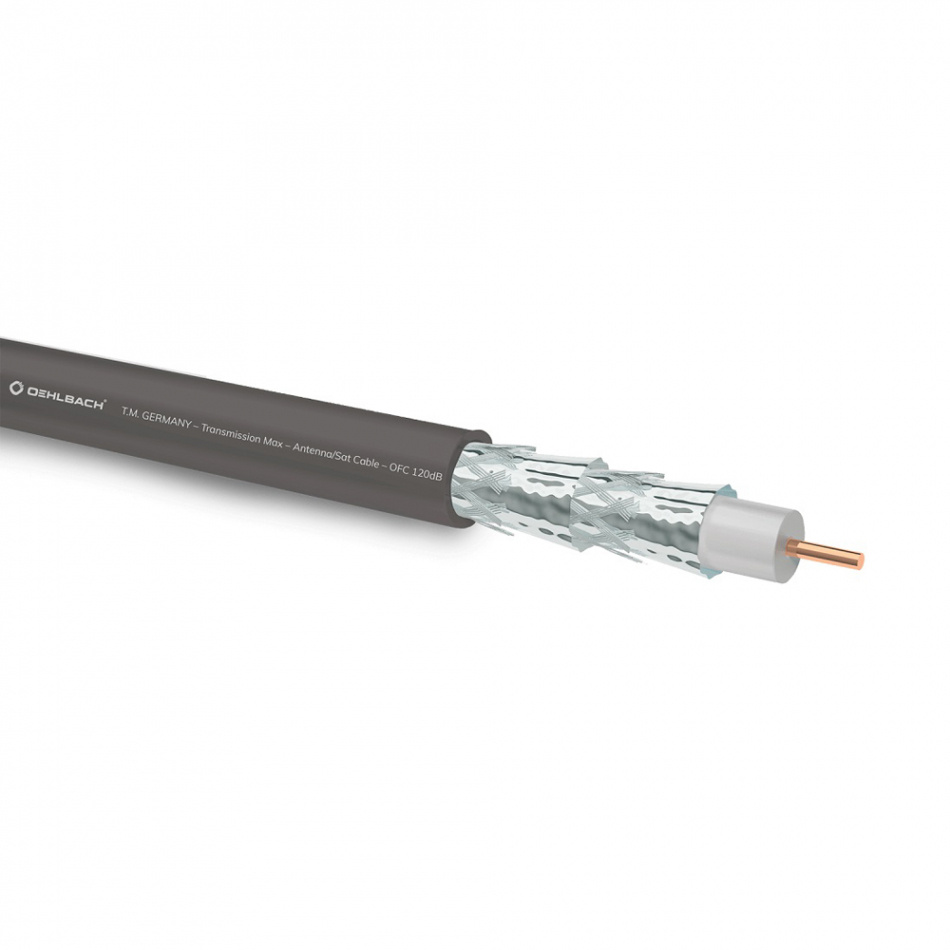 Oehlbach Transmission Shift, 75 Ohm coaxial antennkabel med vinklade kontakter